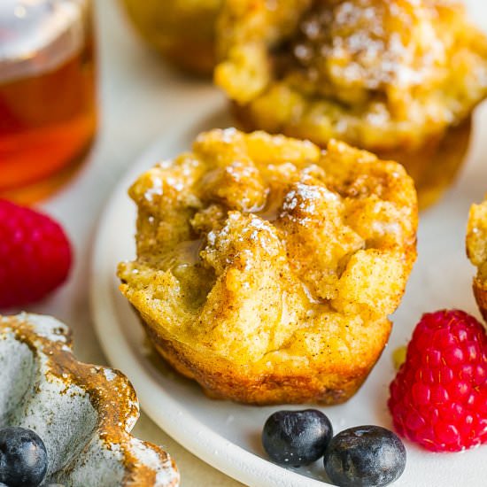 French Toast Baked Muffins