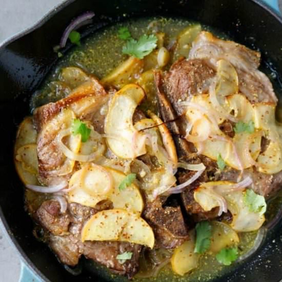 Baked Pork Chops With Apples