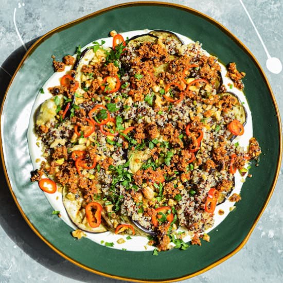 Grilled Eggplant Salad
