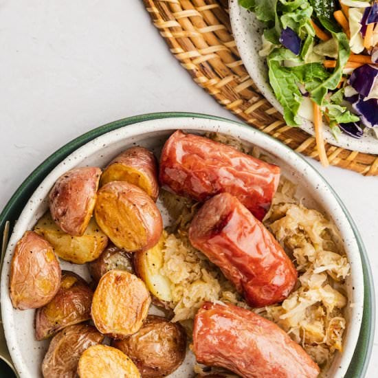 Baked Sheet Pan Kielbasa