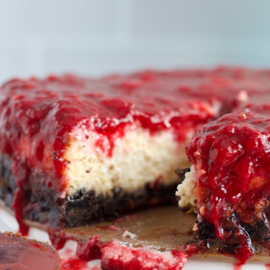 Strawberry Cheesecake w/Oreo Crust