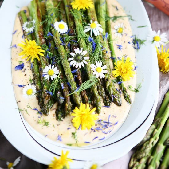 Charred Asparagus Tonnato