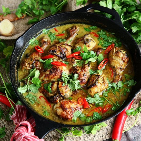 Thai Curry Baked Chicken Drumsticks