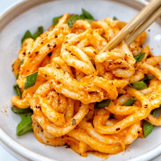 Double Cheesy and Spicy Udon Noodle