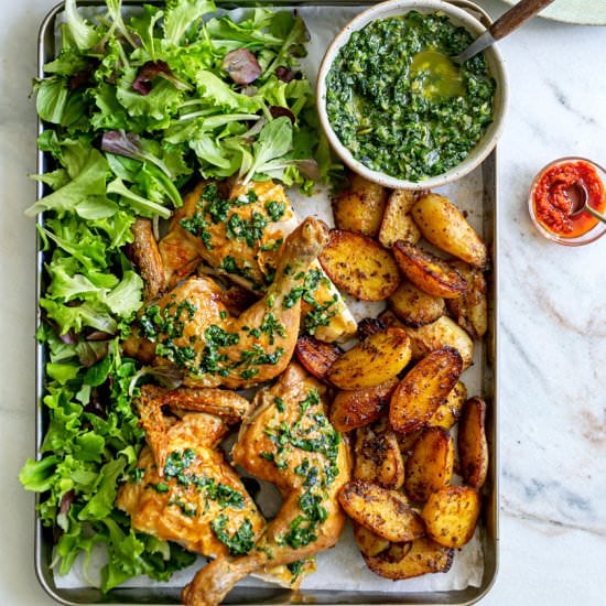 Roast Chicken with Salsa Verde