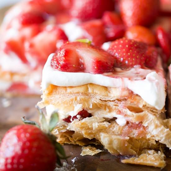 Giant Strawberry Shortcake Dessert