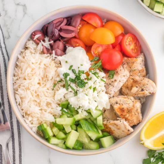 GREEK-STYLE CHICKEN GYRO BOW