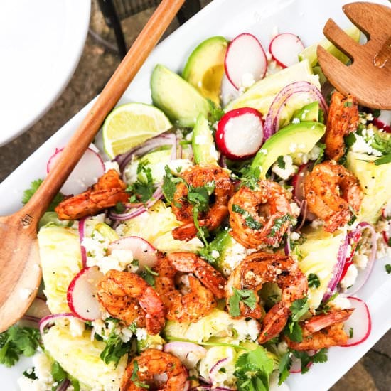 Mexican Shrimp Mini Wedge Salad