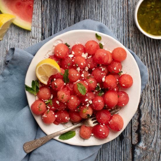 Watermelon Feta Salad with Mint