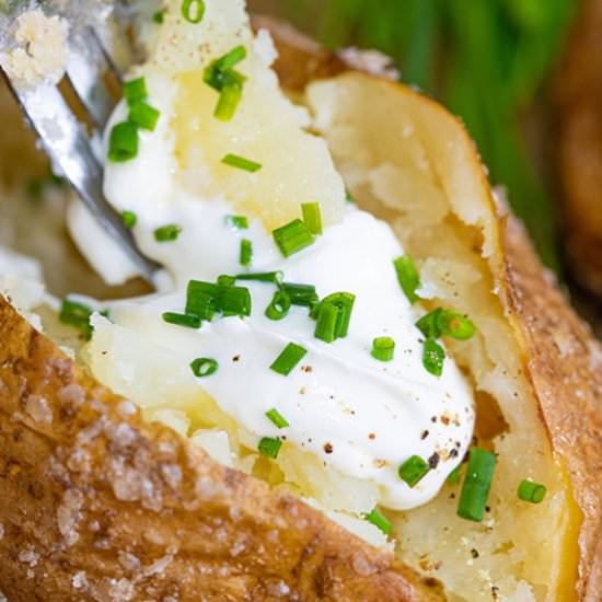 Smoked Baked Potatoes