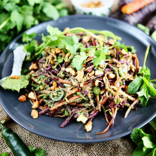 Heirloom Carrot and Cashew Salad wi