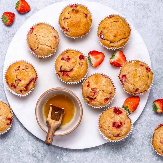 Healthy Strawberry Muffins