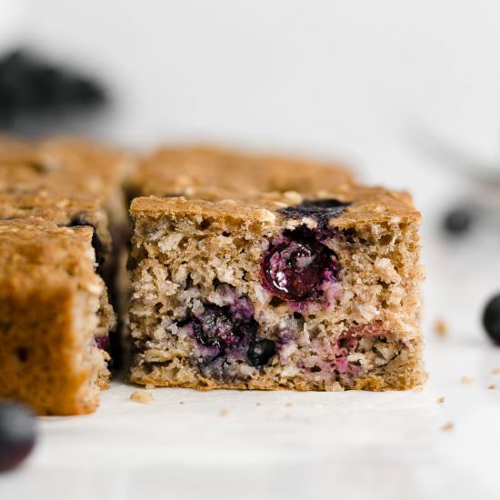 Blueberry Oatmeal Snack Cake