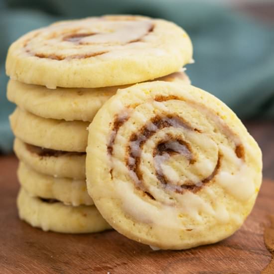 Cinnamon Orange Pinwheel Cookies