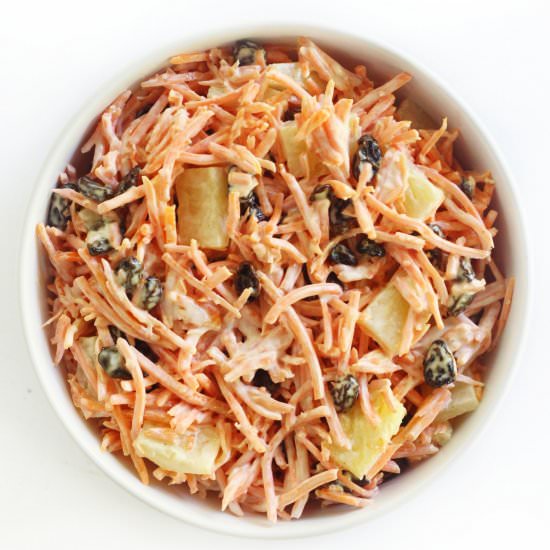 Vegan Carrot Raisin Salad