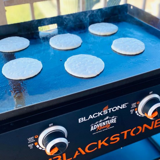 Blackstone Pancakes on Griddle