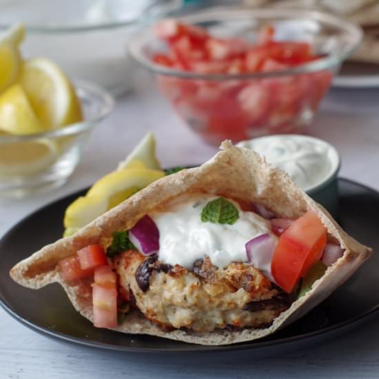 Greek Chicken Burgers