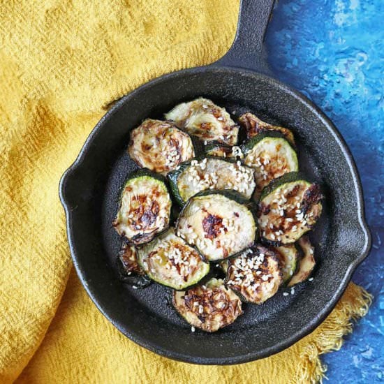 Air Fryer Courgettes Asian Style