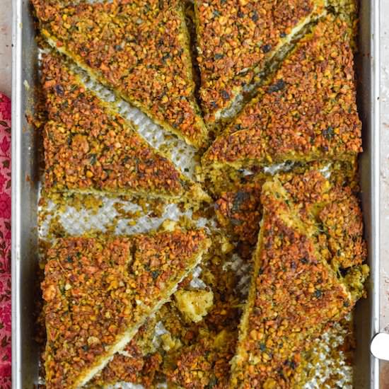 Sheet Pan Falafel With Cheese