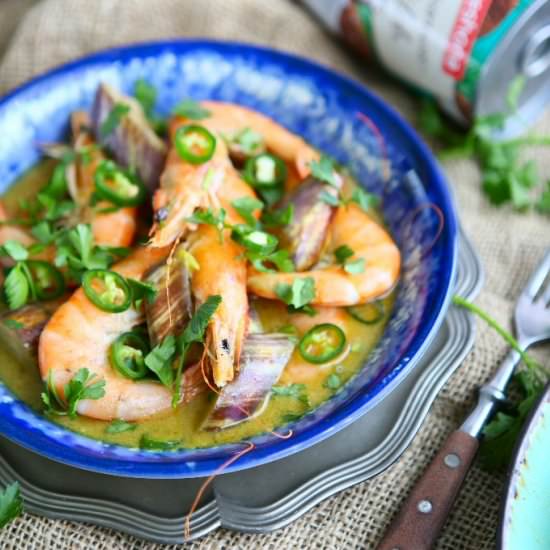 Easy Green Prawn Curry