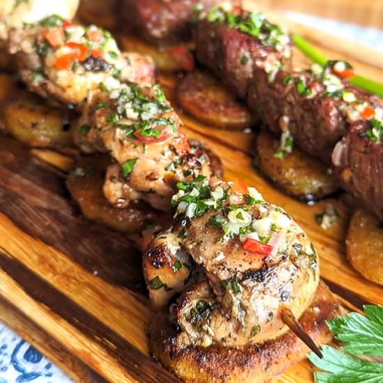 Peruvian Chicken Skewers