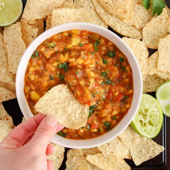 Roasted Mango Habanero Salsa