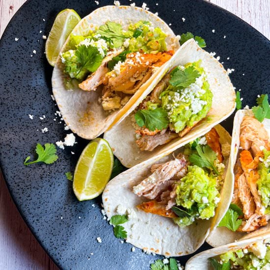 BEST Shredded Chicken Tacos