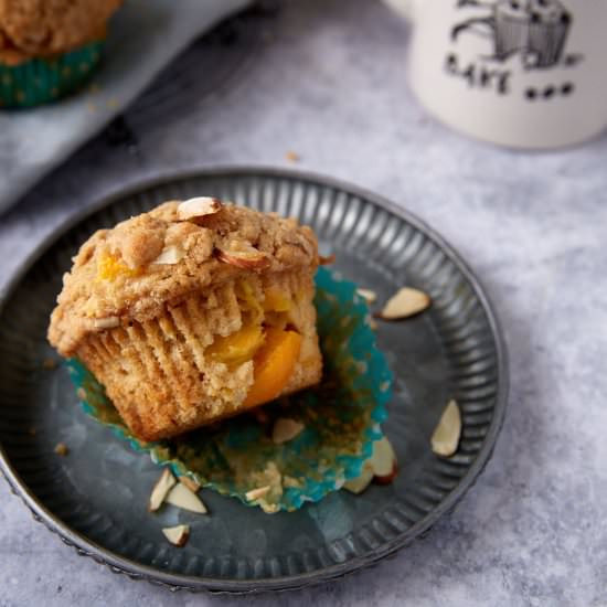 Bakery Style Peach Muffins