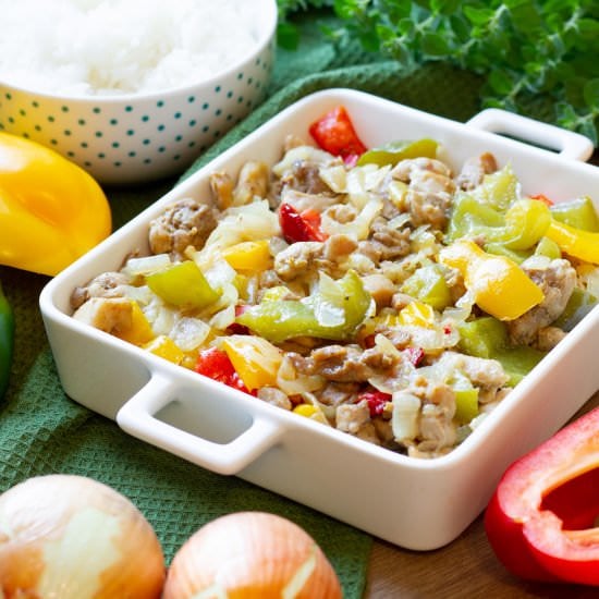 Chicken fajitas