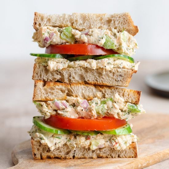 Canned Salmon Sandwiches