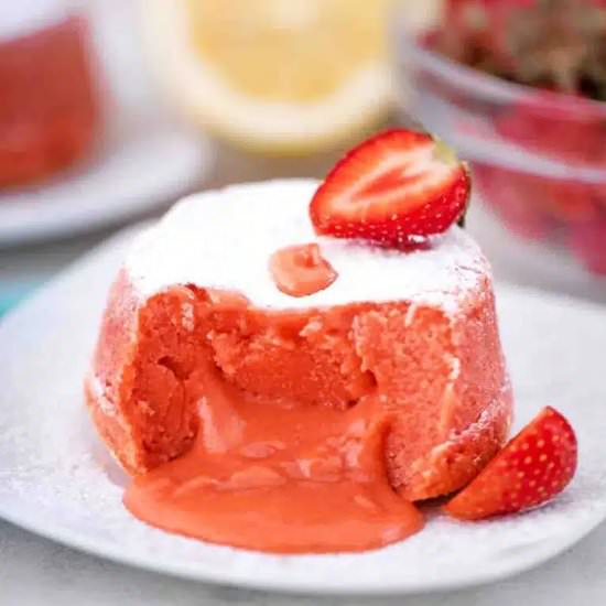 Strawberry Lava Cake