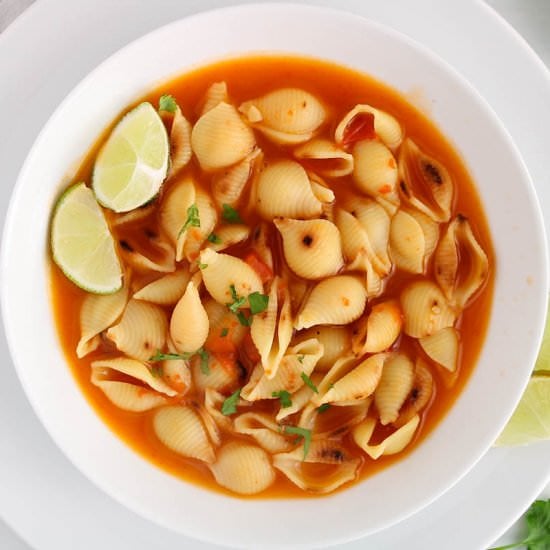 Mexican shell soup