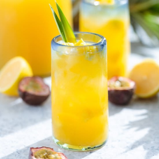 Pineapple Passion Fruit Lemonade