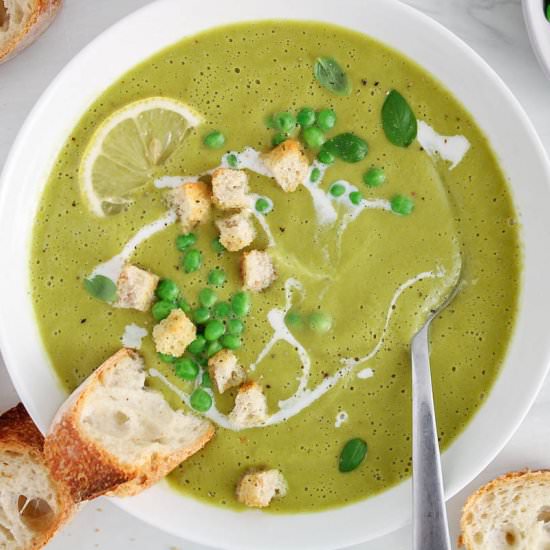 Broccoli Pea Soup