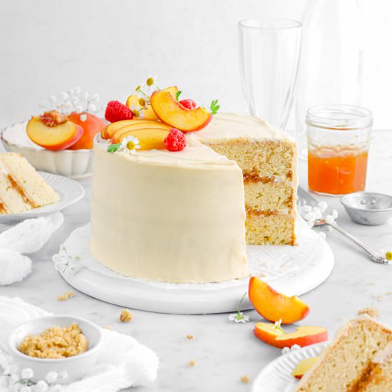 Fresh Peach Layer Cake