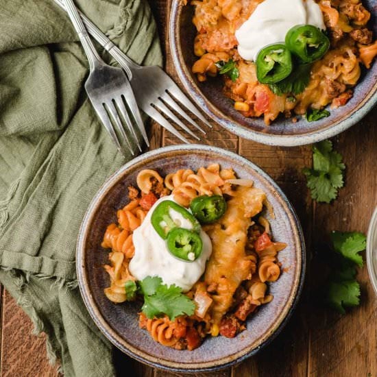 Taco Pasta Casserole
