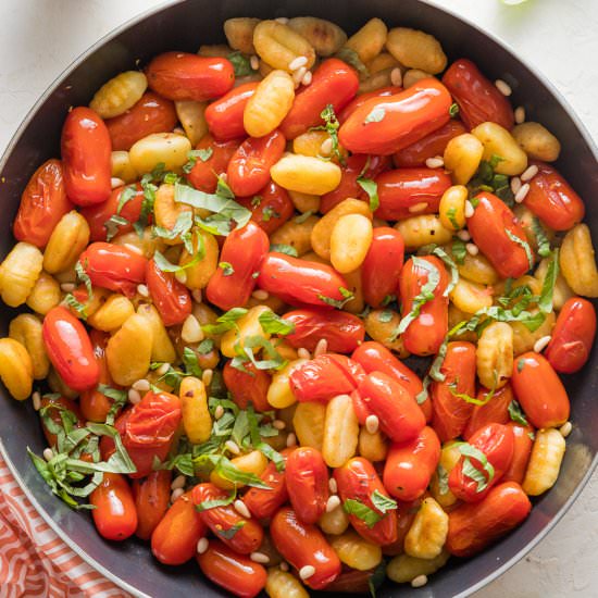 Pan Fried Gnocchi and Tomatoes