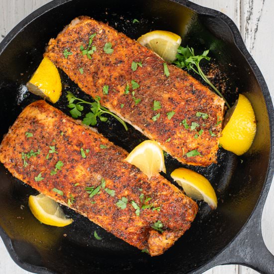 Blackened Baked Salmon