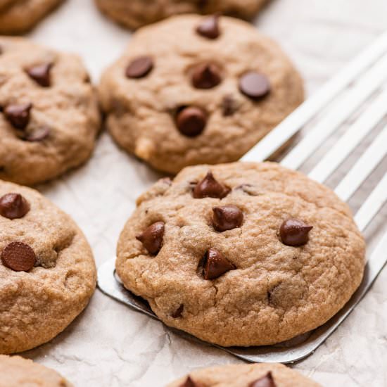 Whole Wheat Chocolate Chip Cookies