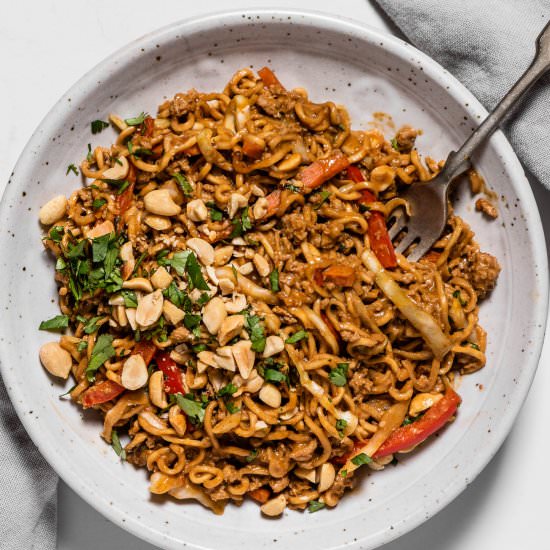 Thai Chicken Peanut Noodles