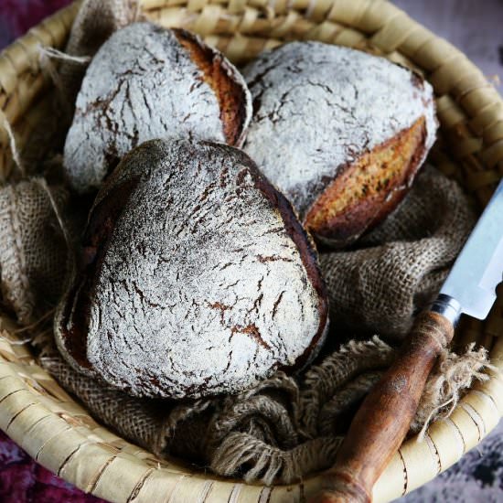 Bread Triangles with An Old Bread S