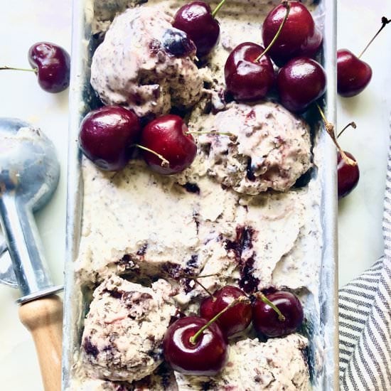 No-Churn Black Forest Ice Cream