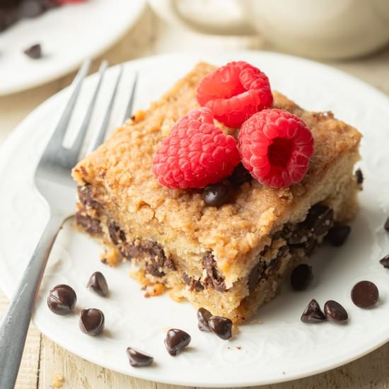 Vegan Chocolate Chip Crumb Cake