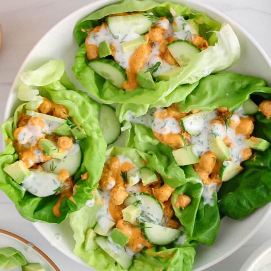 Chickpea Lettuce Wraps