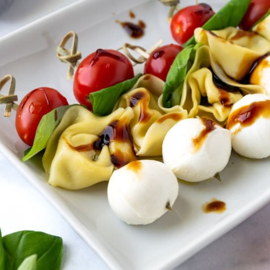 Tortellini Caprese Skewers