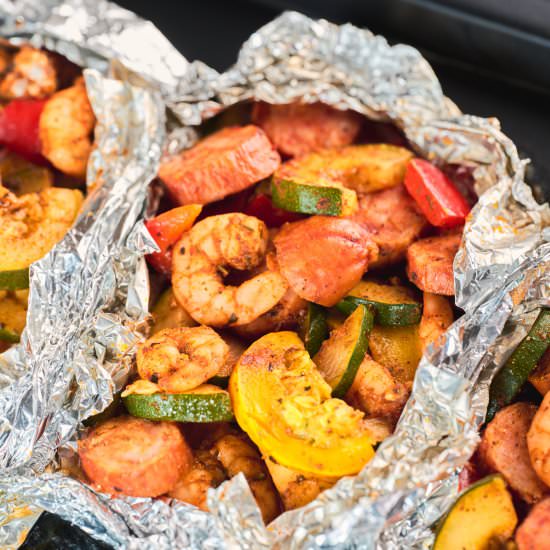 Cajun Shrimp And Sausage Vegetable