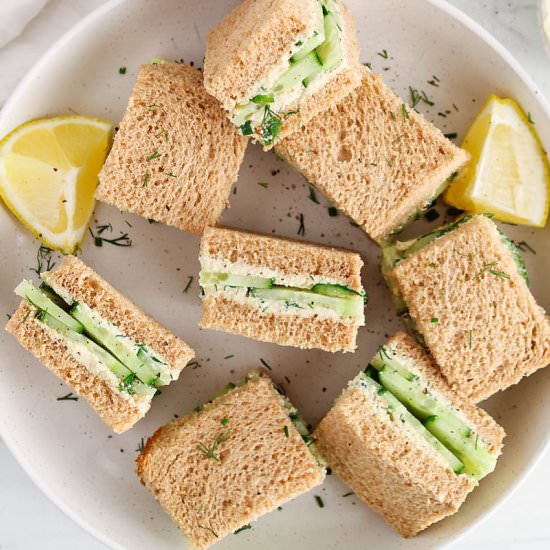 Vegan Cucumber Sandwiches
