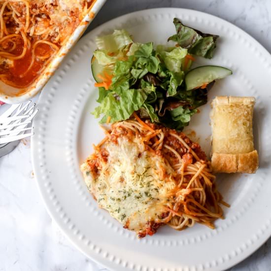 Million Dollar Baked Spaghetti