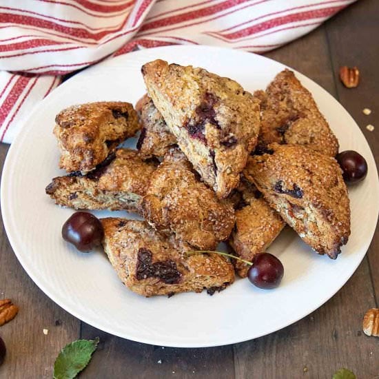 Maple Pecan Cherry Scones