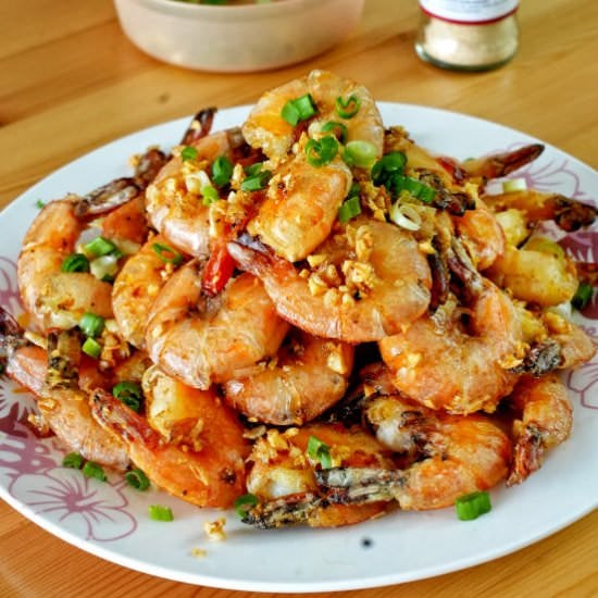 Chinese garlic shrimp